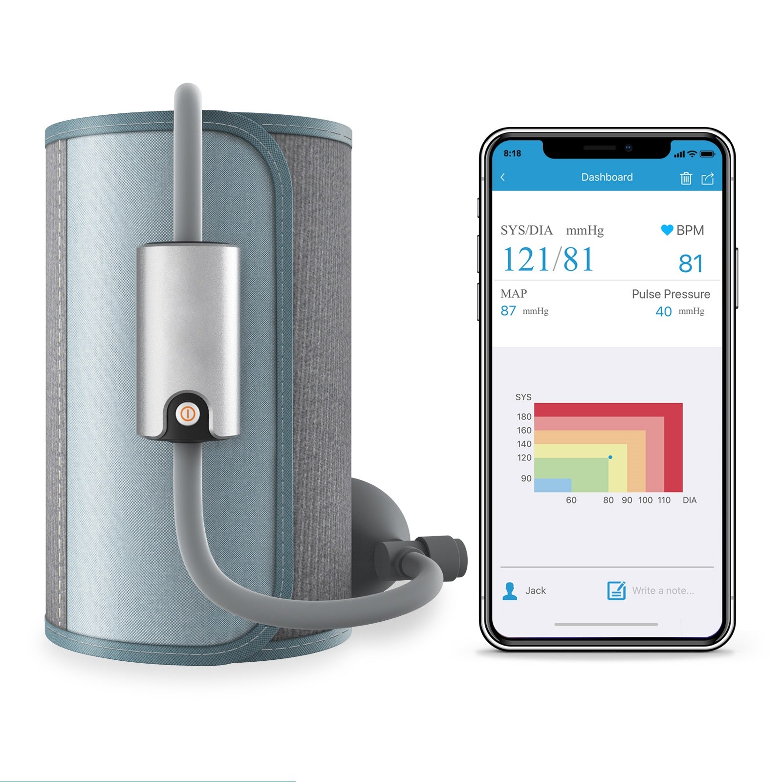 Withings Travel Case BPM Connect: Wi-Fi Smart Blood Pressure Monitor