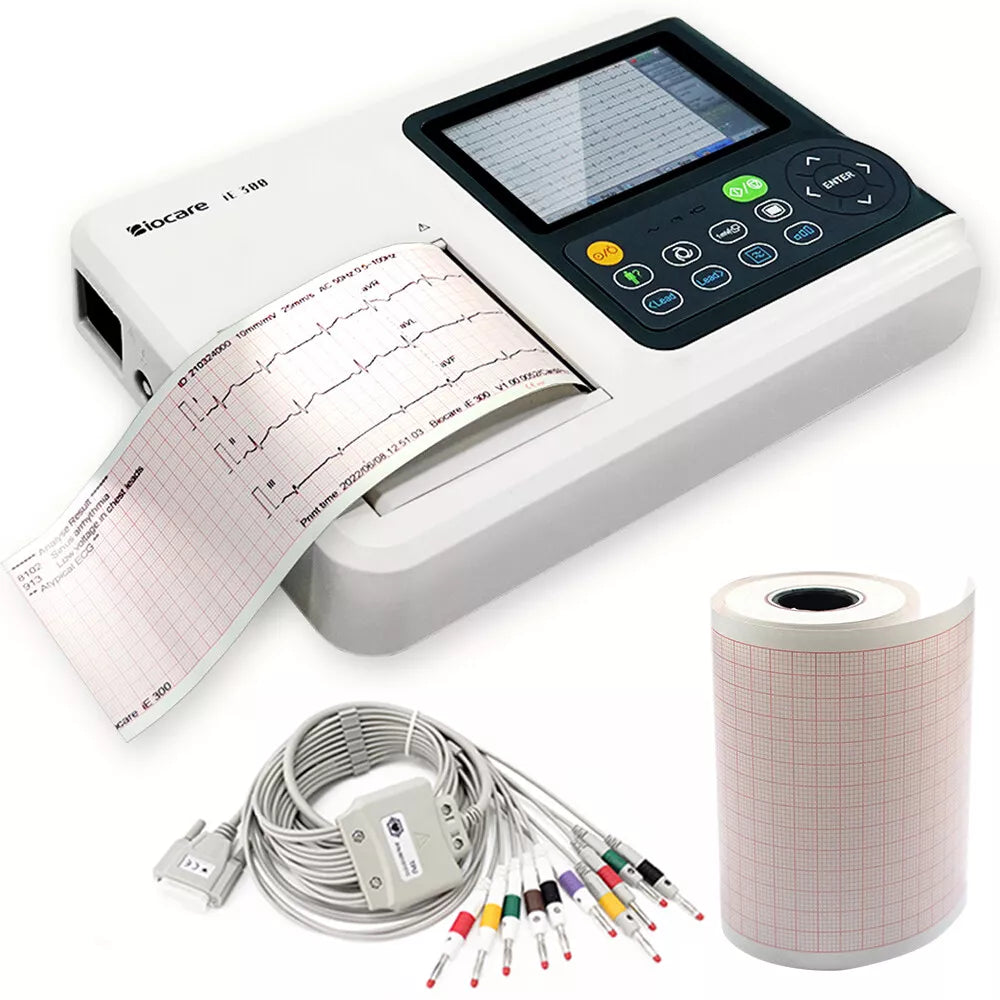 Checkme ECG Machine 3 Channel 12 Lead Portable Heart Diagnostic Auto A Checkme ECG Machine 3 Channel 12 Lead Portable Heart Diagnostic Auto A