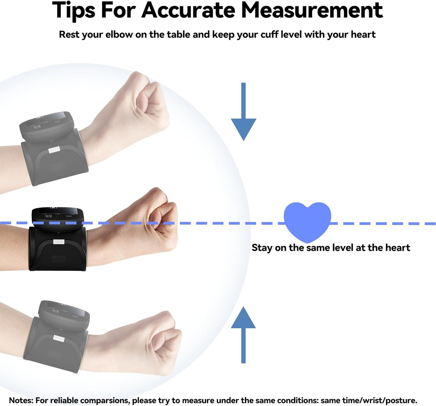 Checkme Wrist Blood Pressure Monitor for Home Use