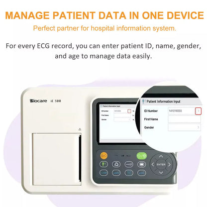 Biocare iE300 12-lead ECG Machine