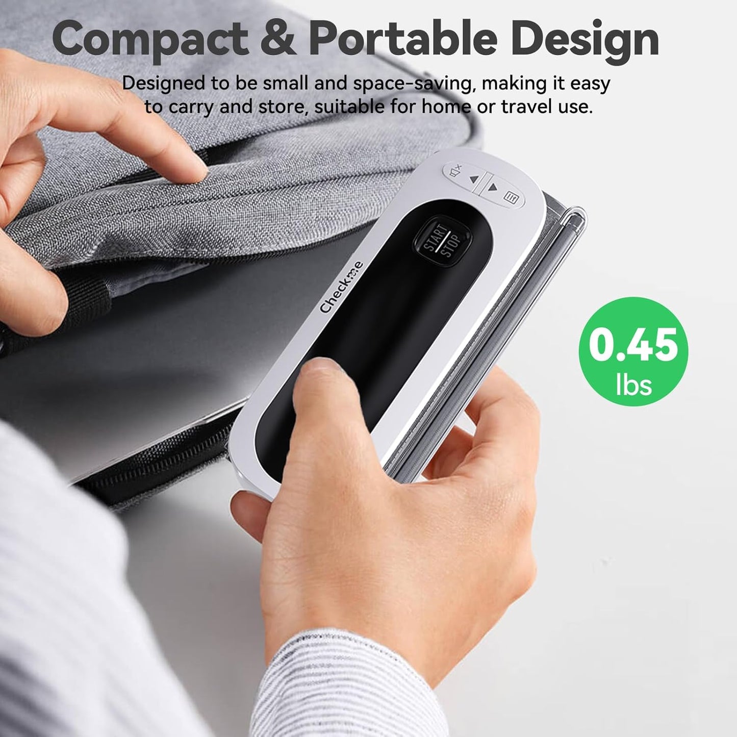 Checkme Rechargeable Blood Pressure Monitor, Large Screen BP Machine