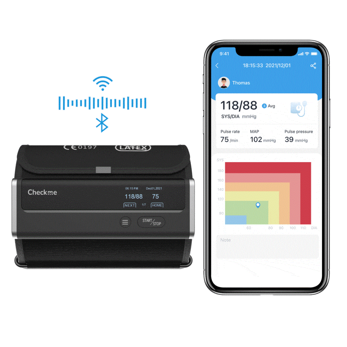 Checkme BP2 Connect Blood Pressure Monitor