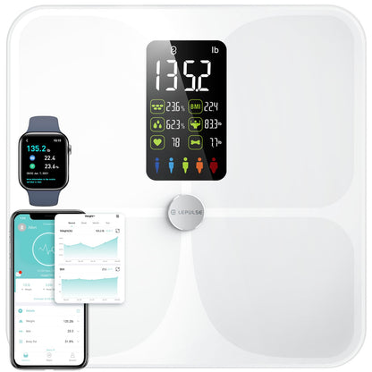 Lepulse F4 White Scales for Body Weight and Fat