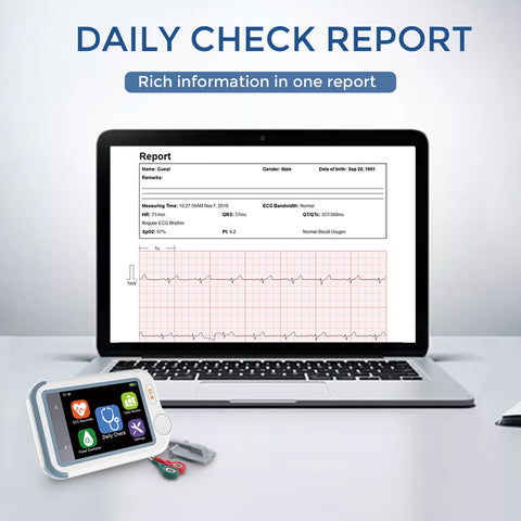 Spo2 Check Kid Example Sticker Checkme Lite SpO2 & ECG Monitor
